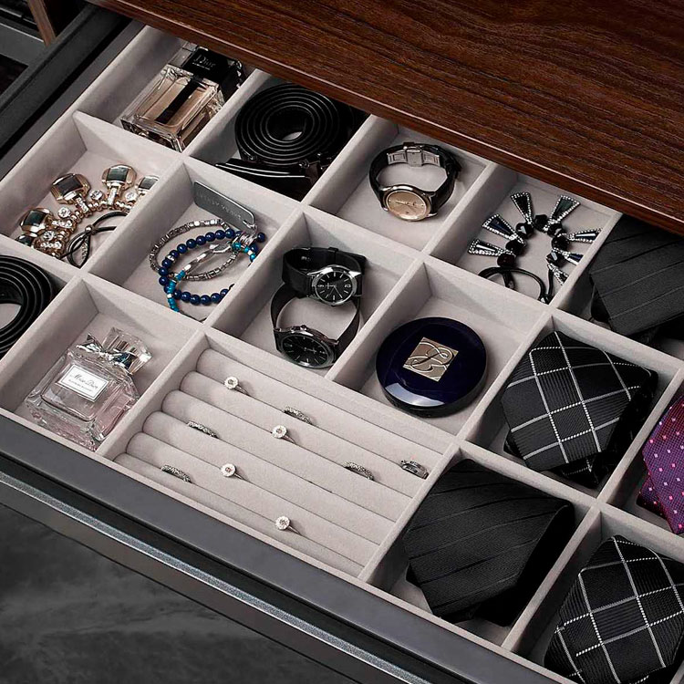 Organizador de cajón para clóset JK1507G Jako Herrajes